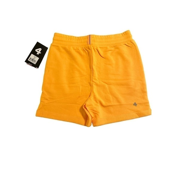 Fourlaps Women's French Terry Elastic Waist Active Rush Shorts Size S Mango NWT - Picture 3 of 6